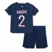 Paris Saint-Germain Achraf Hakimi #2 Babykleding Thuisshirt Kinderen 2023-24 Korte Mouwen (+ korte broeken)